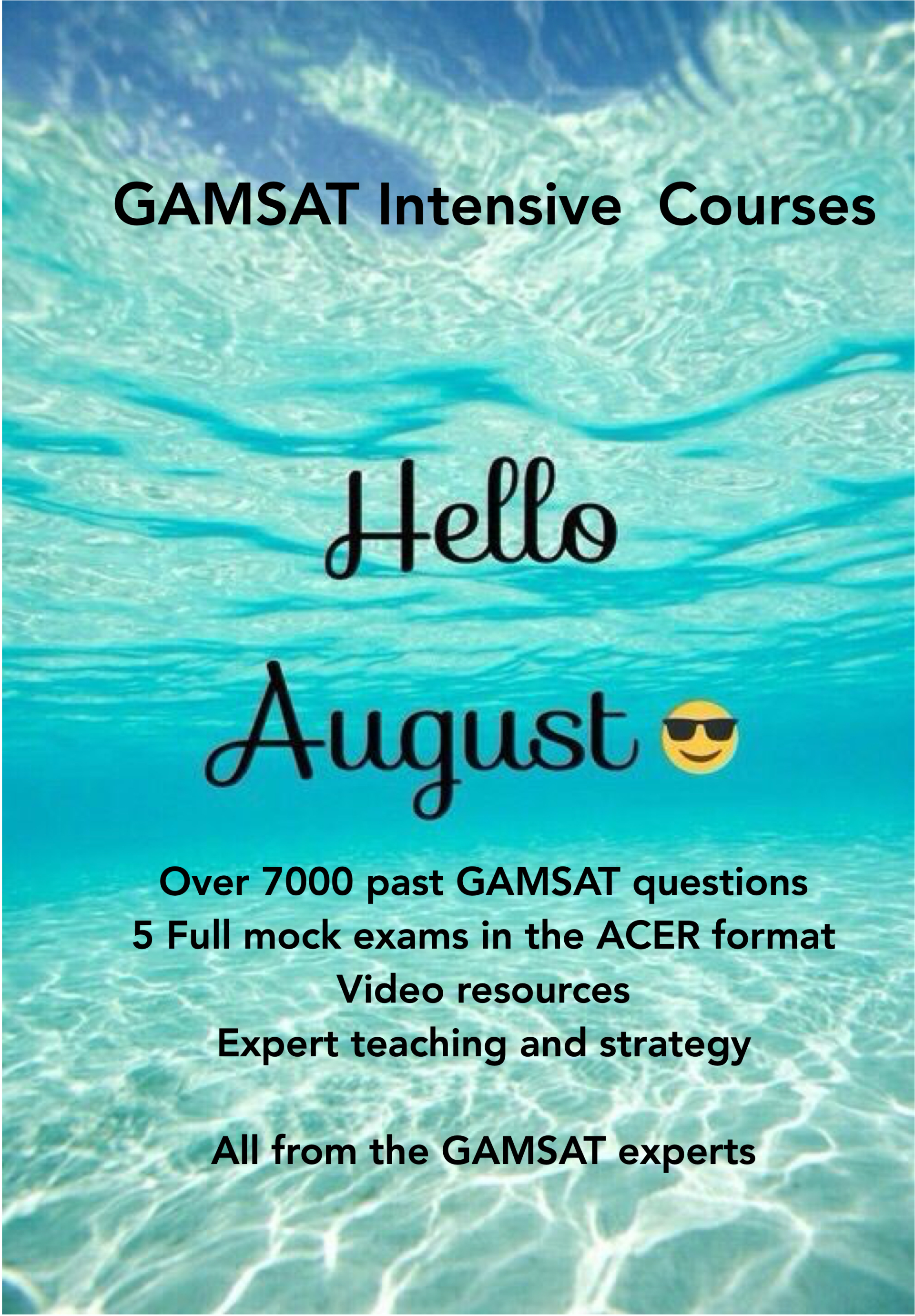 Intensive GAMSAT courses